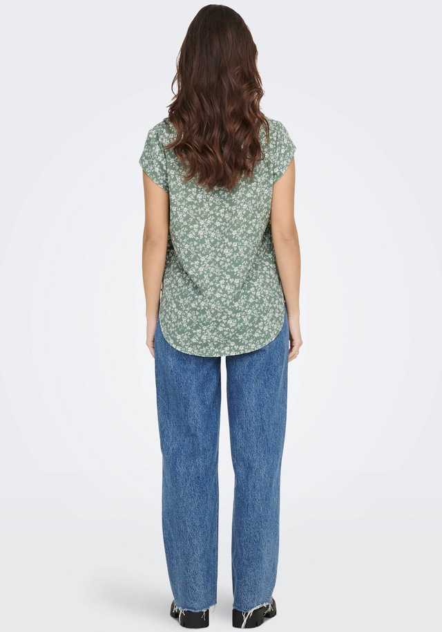 ONLY Shirtbluse »ONLVIC S/S AOP TOP NOOS PTM« mit Allover Druck
