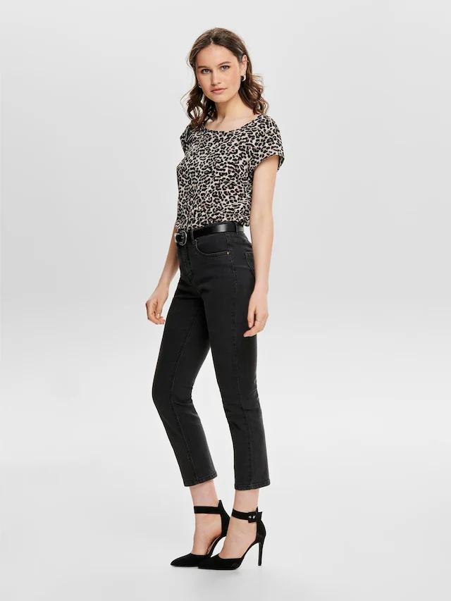 ONLY Shirtbluse »ONLVIC S/S AOP TOP NOOS PTM« mit Allover Druck