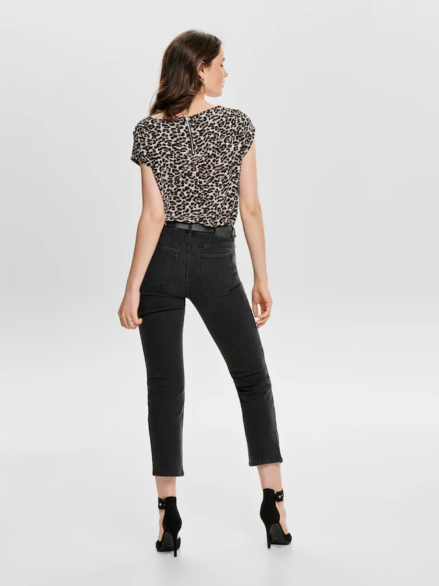 ONLY Shirtbluse »ONLVIC S/S AOP TOP NOOS PTM« mit Allover Druck