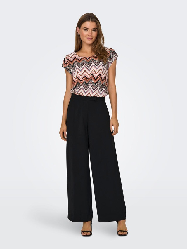 ONLY Shirtbluse »ONLVIC S/S AOP TOP NOOS PTM« mit Allover Druck