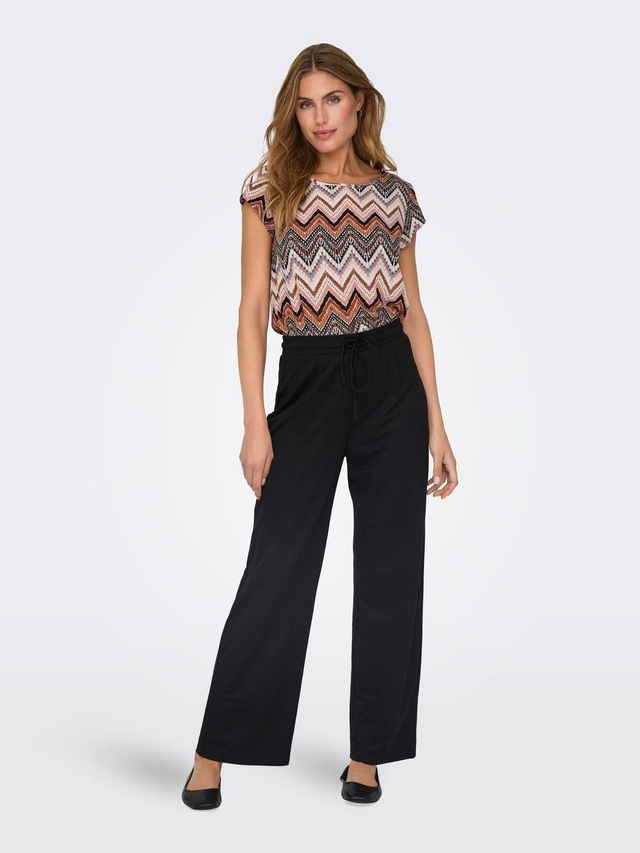 ONLY Shirtbluse »ONLVIC S/S AOP TOP NOOS PTM« mit Allover Druck