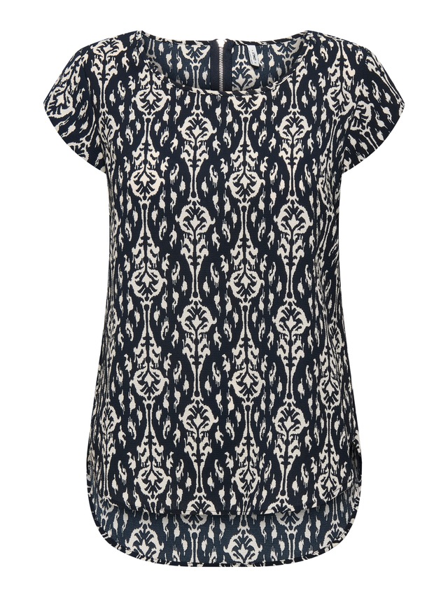 ONLY Shirtbluse »ONLVIC S/S AOP TOP NOOS PTM« mit Allover Druck