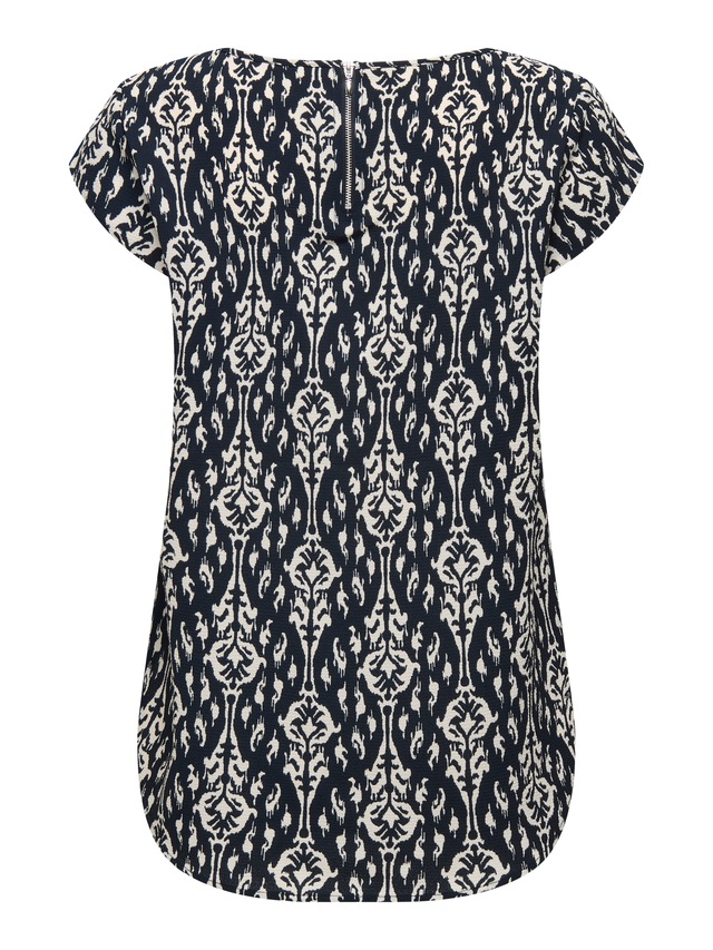 ONLY Shirtbluse »ONLVIC S/S AOP TOP NOOS PTM« mit Allover Druck