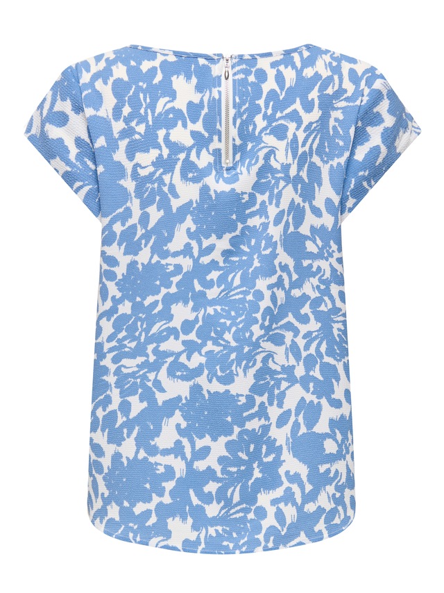 ONLY Shirtbluse »ONLVIC S/S AOP TOP NOOS PTM« mit Allover Druck