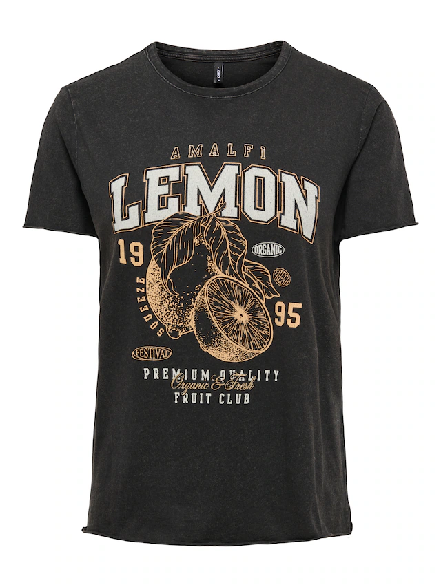 ONLY »ONLLUCY REG S/S TOP JRS NOOS« Baumwolle, regular fit, unterschiedlich bedruckt