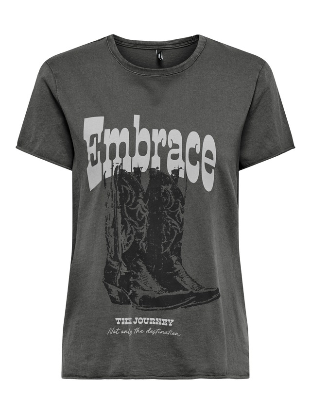 ONLY »ONLLUCY REG S/S TOP JRS NOOS« Baumwolle, regular fit, unterschiedlich bedruckt