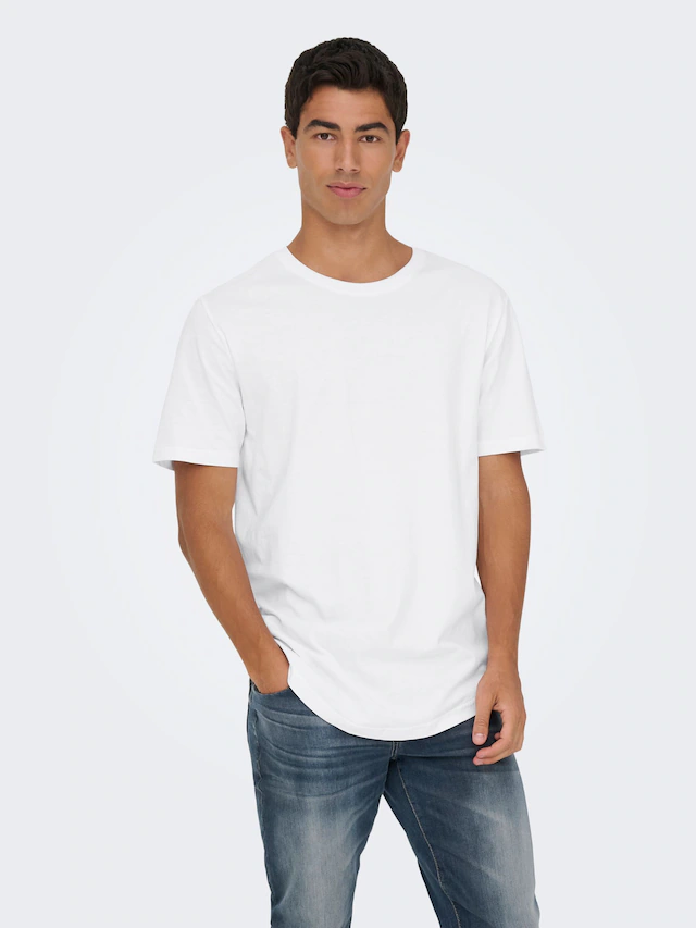 ONLY & SONS T-Shirt »ONSMATT LONGY SS TEE 3-PACK« Packung, 3 Stk. Baumwolle, relaxed fit