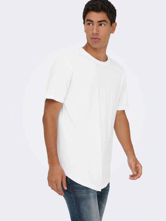 ONLY & SONS T-Shirt »ONSMATT LONGY SS TEE 3-PACK« Packung, 3 Stk. Baumwolle, relaxed fit