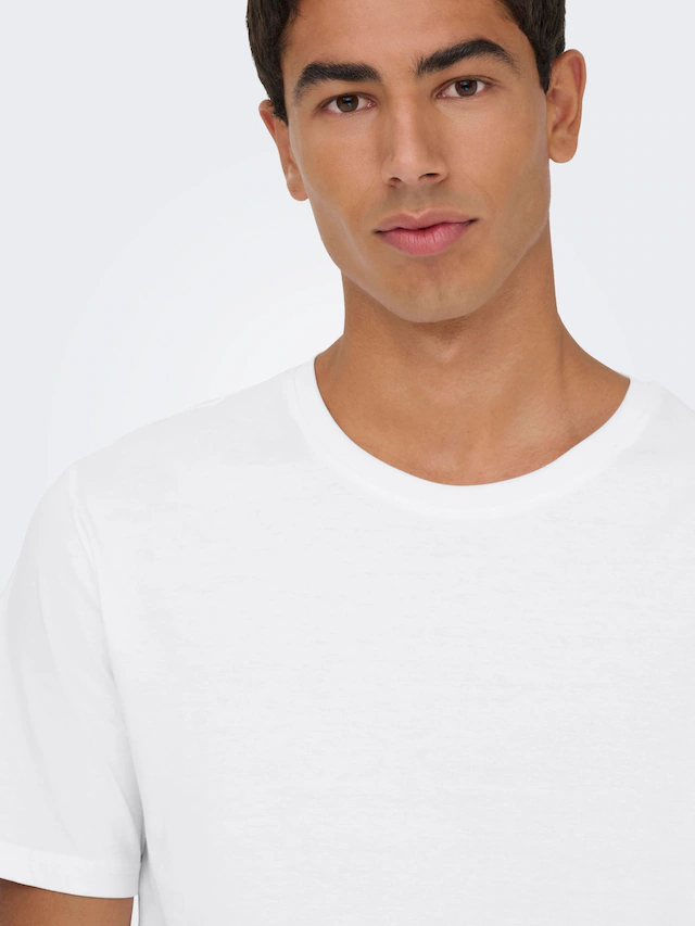 ONLY & SONS T-Shirt »ONSMATT LONGY SS TEE 3-PACK« Packung, 3 Stk. Baumwolle, relaxed fit