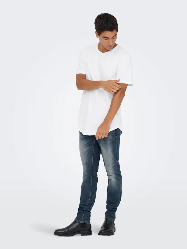 ONLY & SONS T-Shirt »ONSMATT LONGY SS TEE 3-PACK« Packung, 3 Stk. Baumwolle, relaxed fit