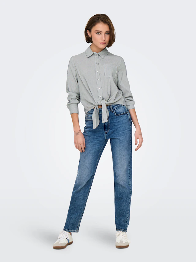 ONLY Hemdbluse »ONLLECEY LS KNOT SHIRT NOOS WVN«