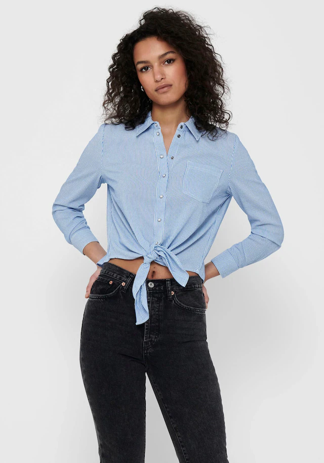 ONLY Hemdbluse »ONLLECEY LS KNOT SHIRT NOOS WVN«