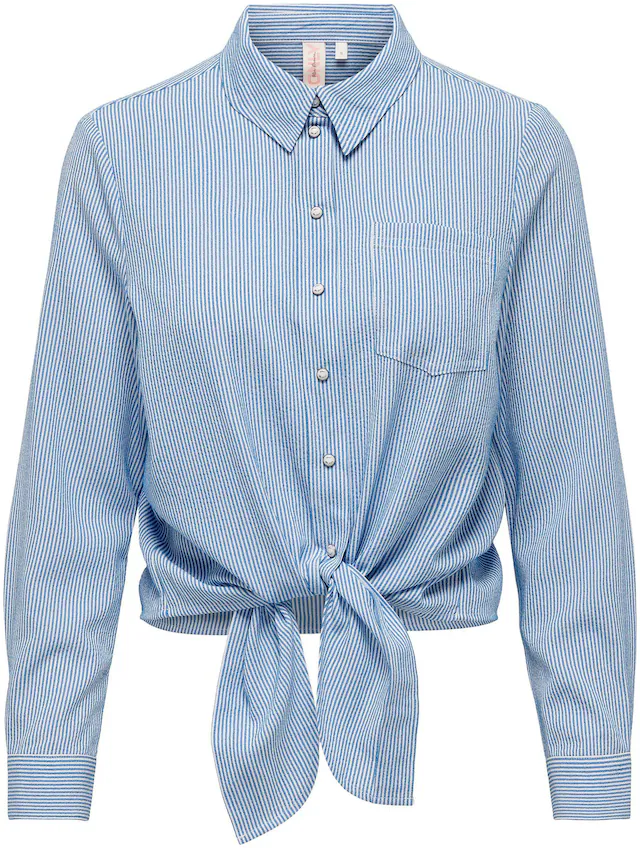 ONLY Hemdbluse »ONLLECEY LS KNOT SHIRT NOOS WVN«