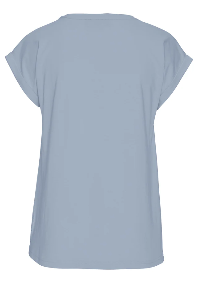 Elbsand T-Shirt »Eldis« mit Logodruck, Kurzarmshirt aus Baumwoll-Mix, sportlich-casual
