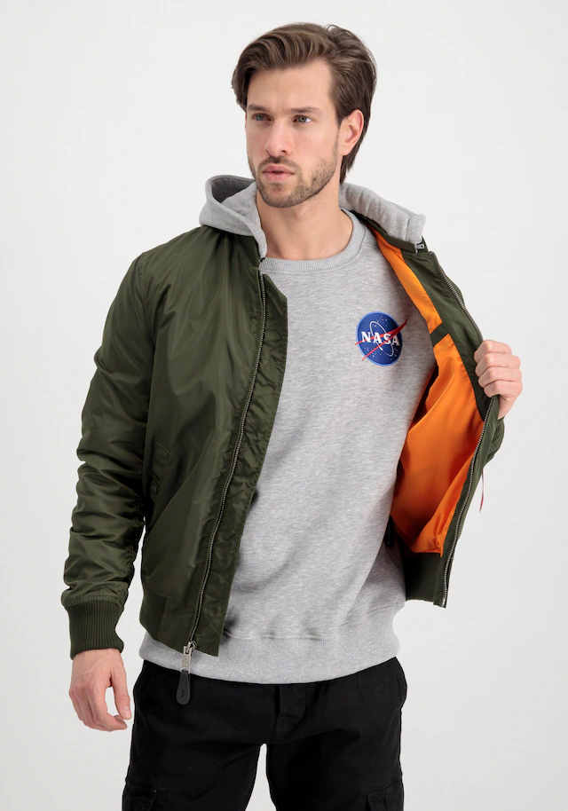 Alpha Industries Bomberjacke »MA-1 TT Hood Light Slim«