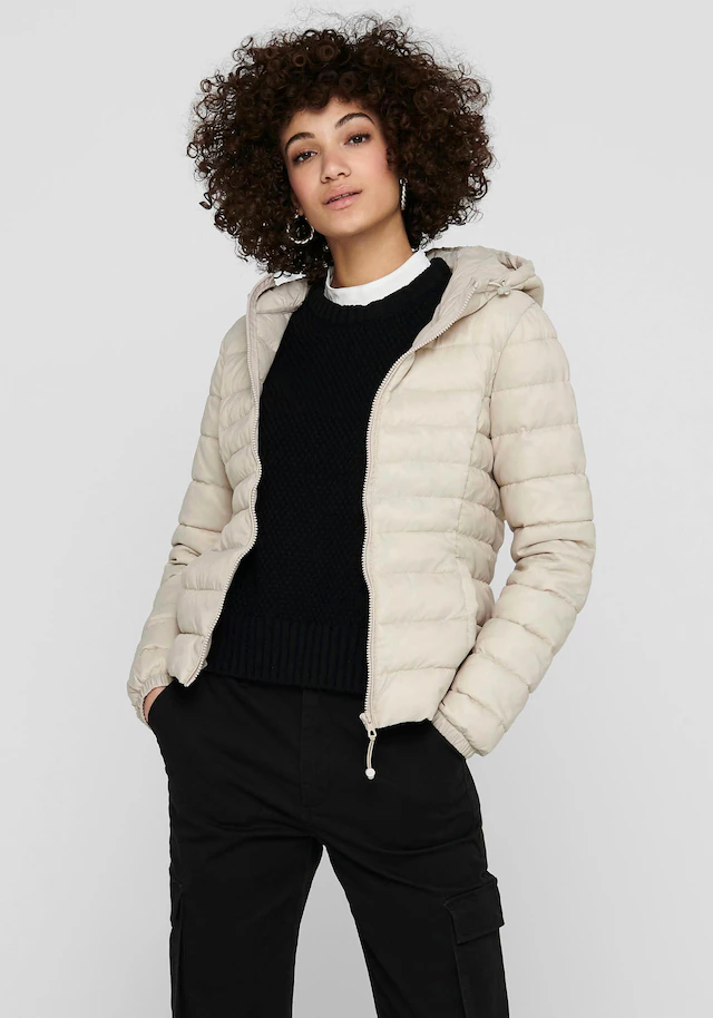 ONLY Steppjacke »ONLTAHOE HOOD JACKET OTW NOOS« mit Kapuze Kunstfaser, perfekt für den Übergang