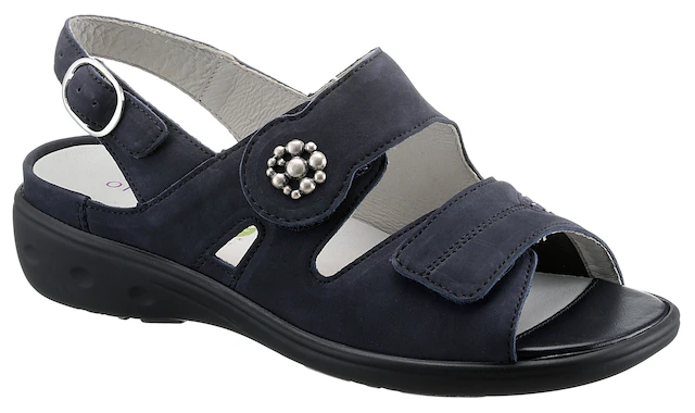 Waldläufer Riemchensandale »Kara-Soft« , Sommerschuh, Sandalette, Keilabsatz, mit Klettverschlüsse, K-Weite
