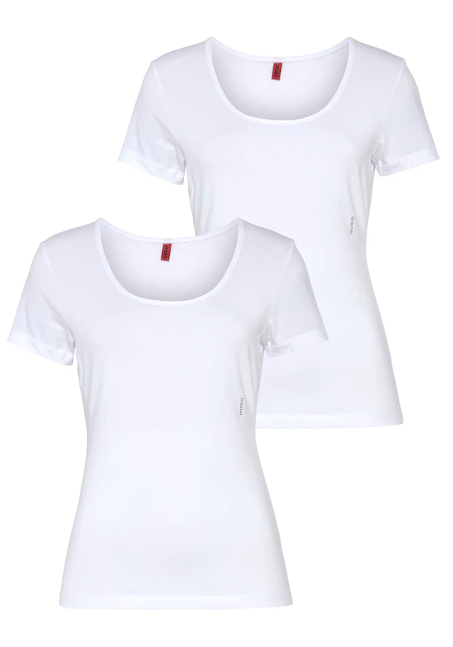 HUGO Underwear T-Shirt »TWIN« Packung, 2er-Pack, 2 Stk. mit vertikalem Logodruck