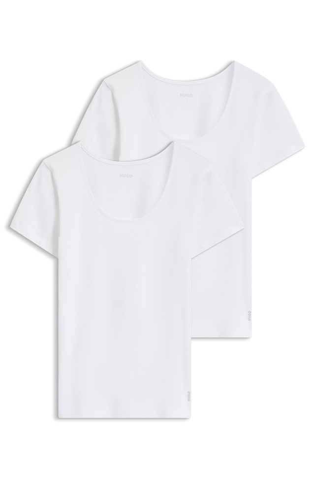 HUGO Underwear T-Shirt »TWIN« Packung, 2er-Pack, 2 Stk. mit vertikalem Logodruck