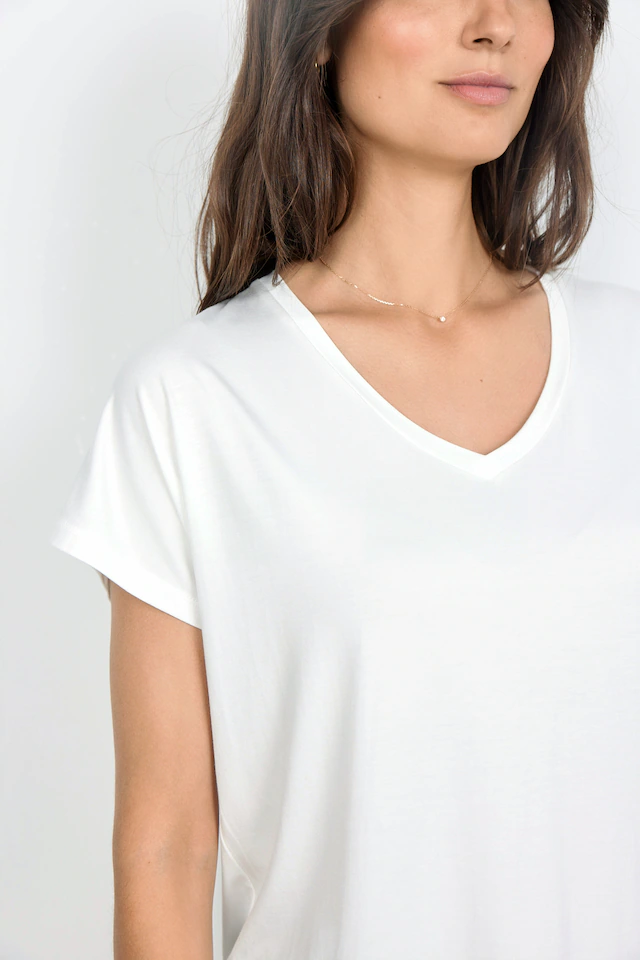 soyaconcept V-Shirt »SC-MARICA 32« aus Viskosemischung mit Lyocell und Elasthan, Regular Fit