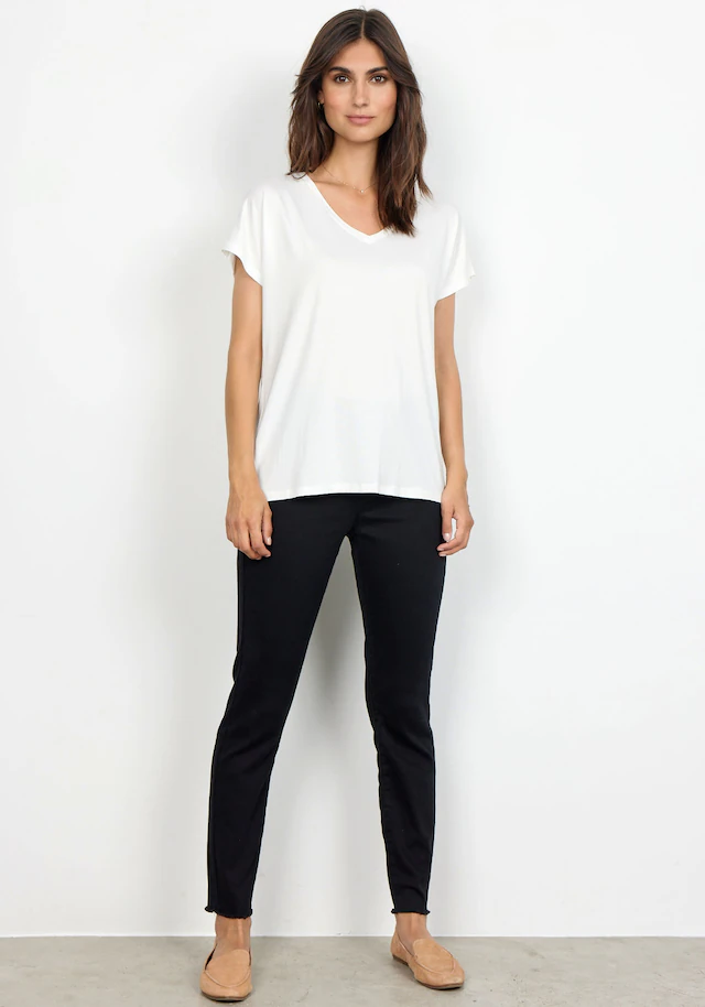 soyaconcept V-Shirt »SC-MARICA 32« aus Viskosemischung mit Lyocell und Elasthan, Regular Fit