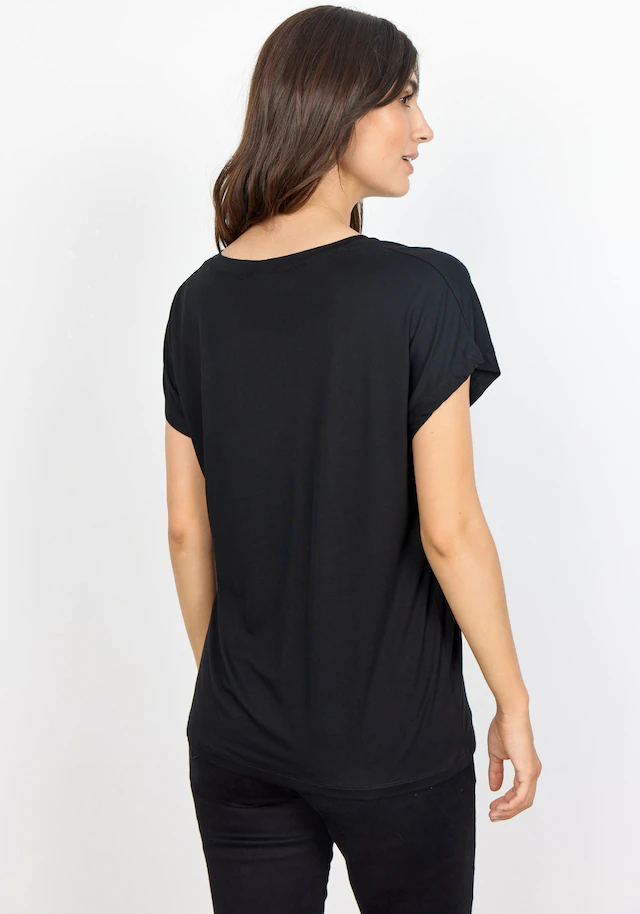 soyaconcept V-Shirt »SC-MARICA 32« aus Viskosemischung mit Lyocell und Elasthan, Regular Fit