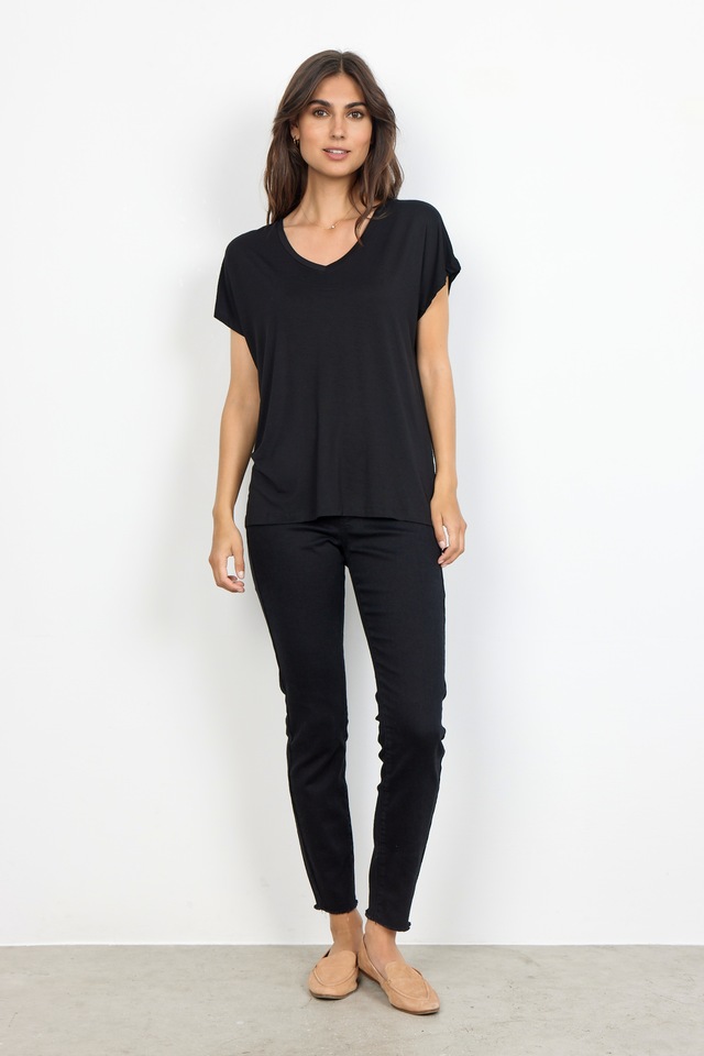 soyaconcept V-Shirt »SC-MARICA 32« aus Viskosemischung mit Lyocell und Elasthan, Regular Fit