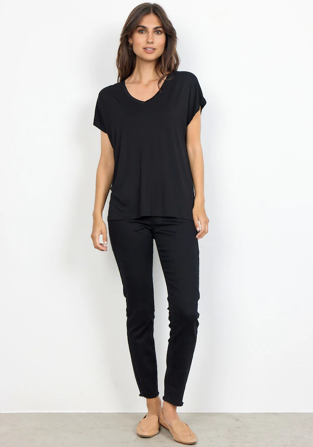 soyaconcept V-Shirt »SC-MARICA 32« aus Viskosemischung mit Lyocell und Elasthan, Regular Fit