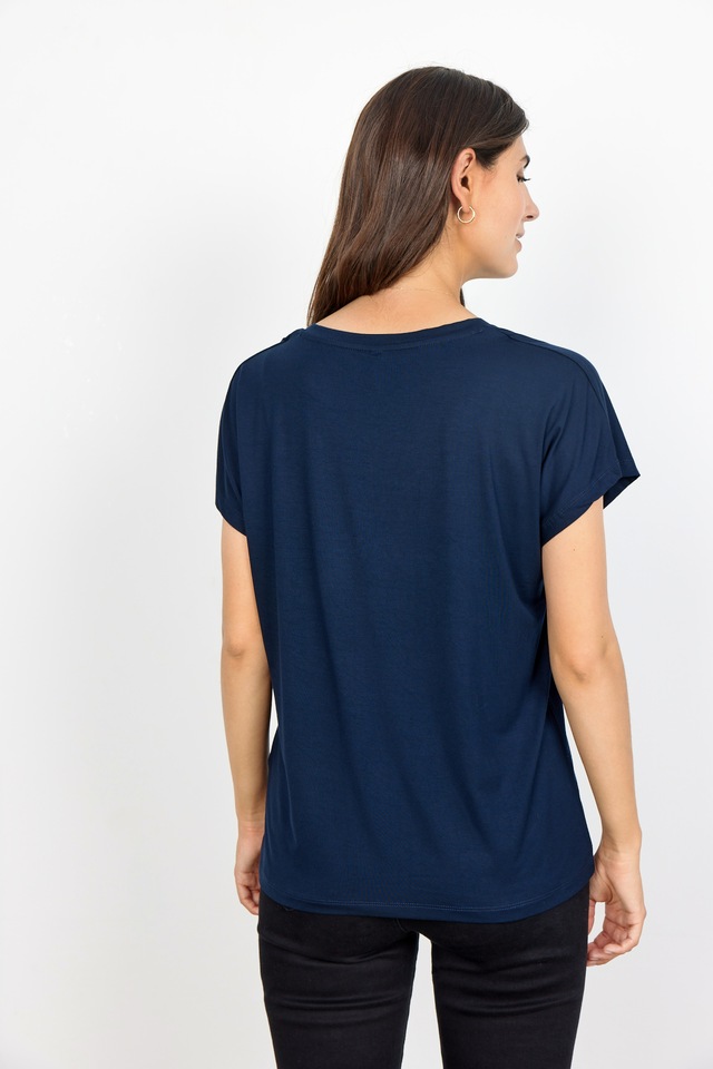 soyaconcept V-Shirt »SC-MARICA 32« aus Viskosemischung mit Lyocell und Elasthan, Regular Fit