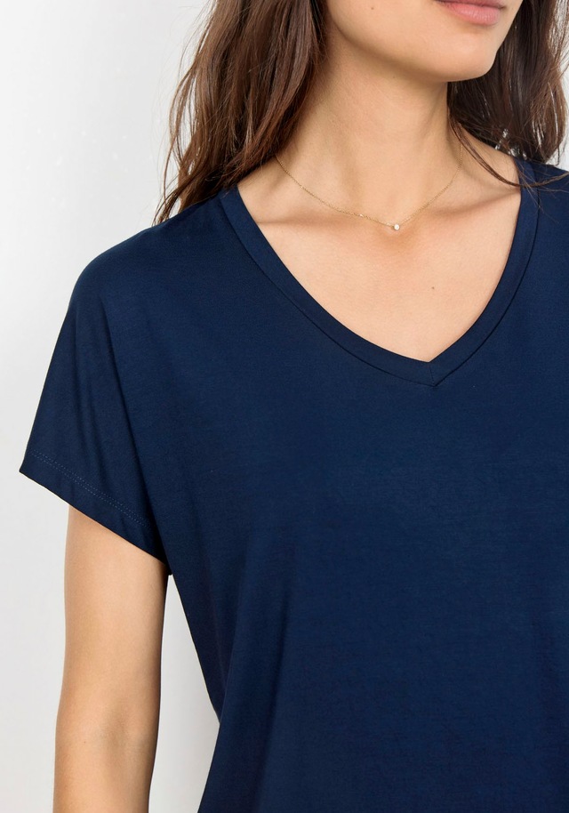soyaconcept V-Shirt »SC-MARICA 32« aus Viskosemischung mit Lyocell und Elasthan, Regular Fit