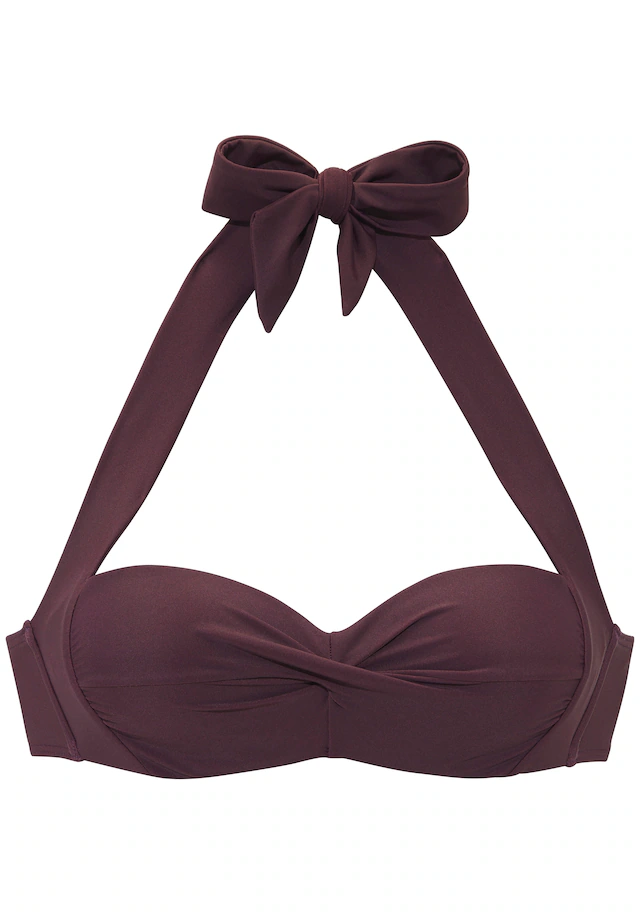 LASCANA Bügel-Bandeau-Bikini-Top »Lolo« in getwisteter Optik