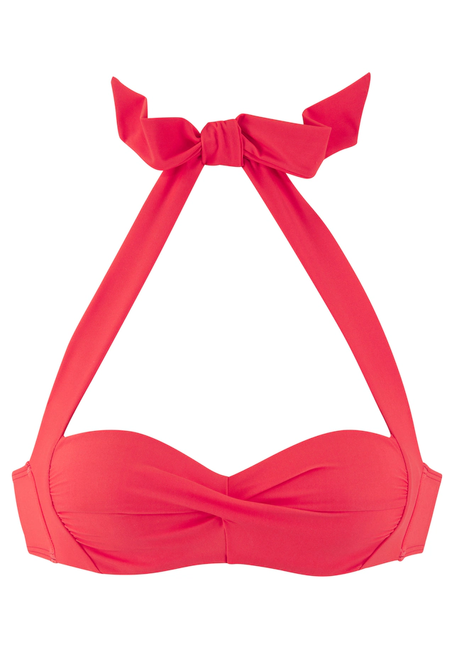 LASCANA Bügel-Bandeau-Bikini-Top »Lolo« in getwisteter Optik