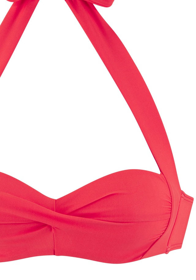 LASCANA Bügel-Bandeau-Bikini-Top »Lolo« in getwisteter Optik