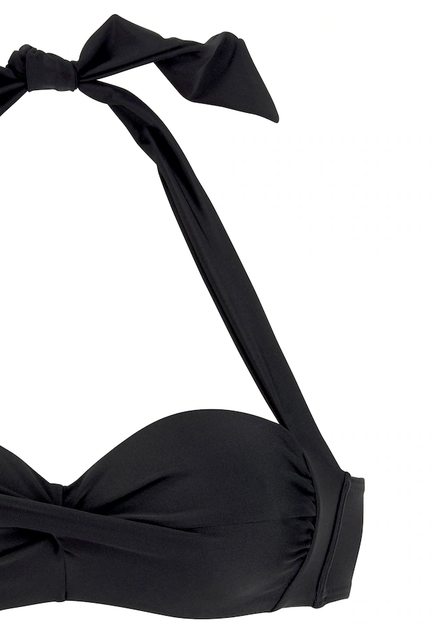 LASCANA Bügel-Bandeau-Bikini-Top »Lolo« in getwisteter Optik