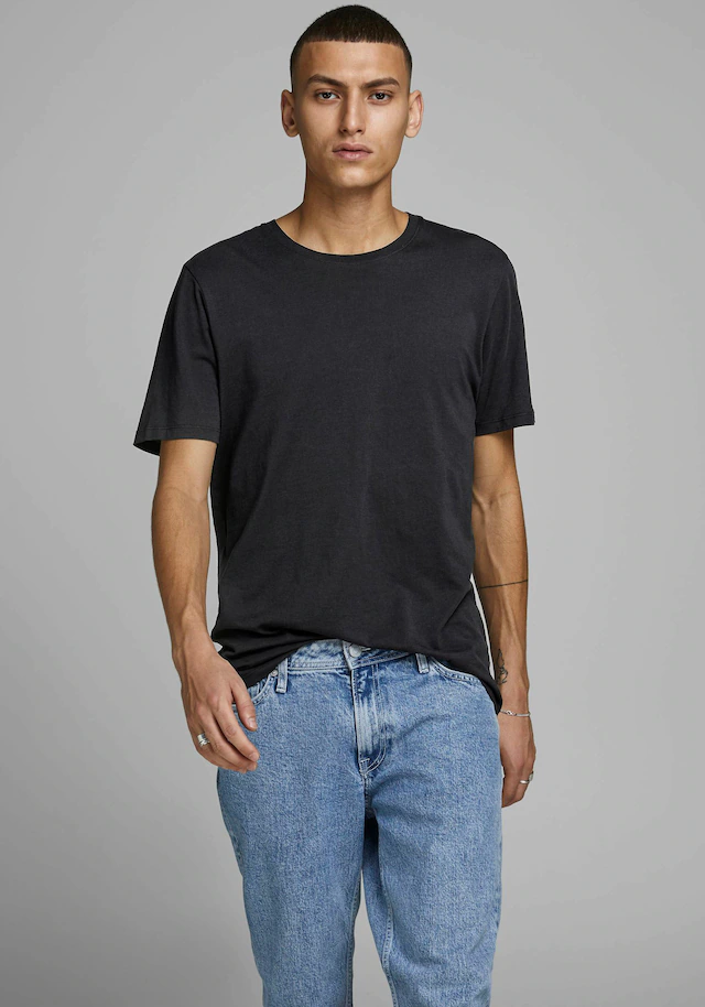 Jack & Jones »JJEORGANIC BASIC TEE SS O-NECK NOOS« Baumwolle, regular fit