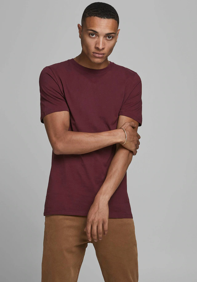 Jack & Jones »JJEORGANIC BASIC TEE SS O-NECK NOOS« Baumwolle, regular fit