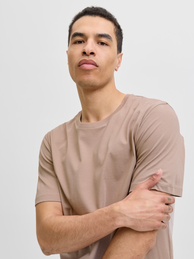 Jack & Jones »JJEORGANIC BASIC TEE SS O-NECK NOOS« Baumwolle, regular fit