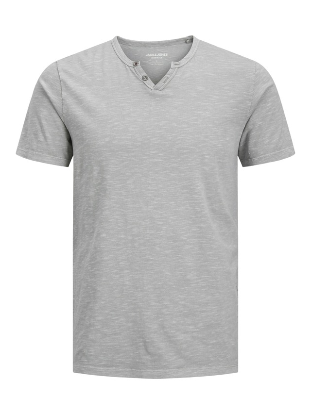 Jack & Jones T-Shirt »SPLIT NECK TEE« mit V-Ausschnitt