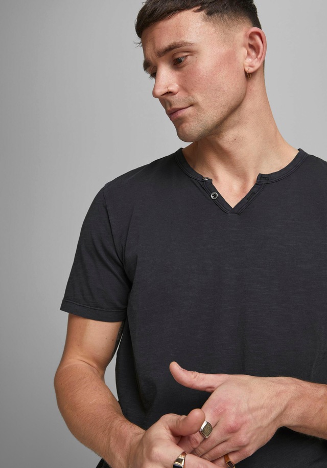 Jack & Jones T-Shirt »SPLIT NECK TEE« mit V-Ausschnitt