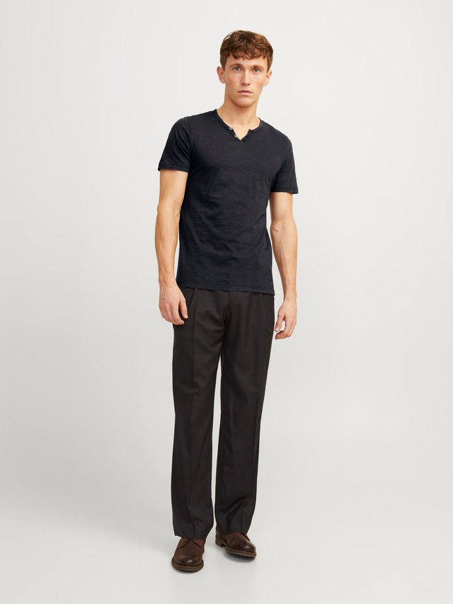 Jack & Jones T-Shirt »SPLIT NECK TEE« mit V-Ausschnitt