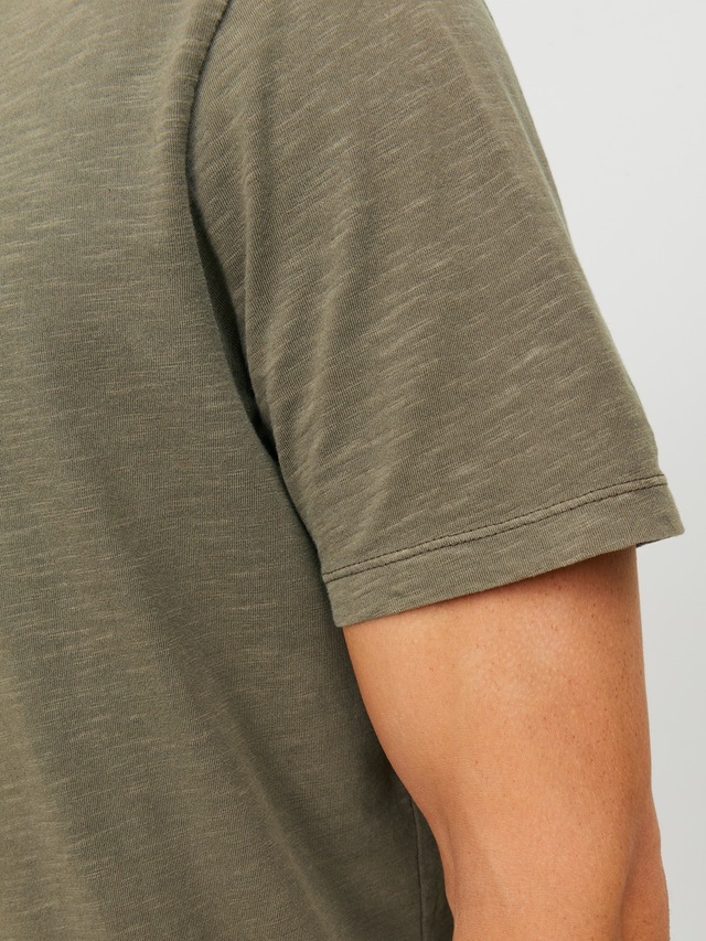 Jack & Jones T-Shirt »SPLIT NECK TEE« mit V-Ausschnitt