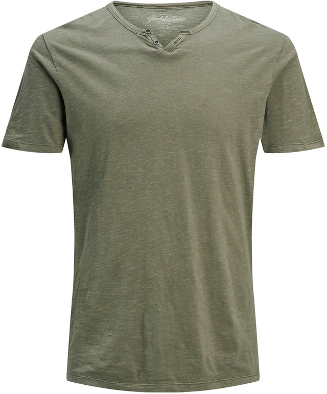 Jack & Jones T-Shirt »SPLIT NECK TEE« mit V-Ausschnitt
