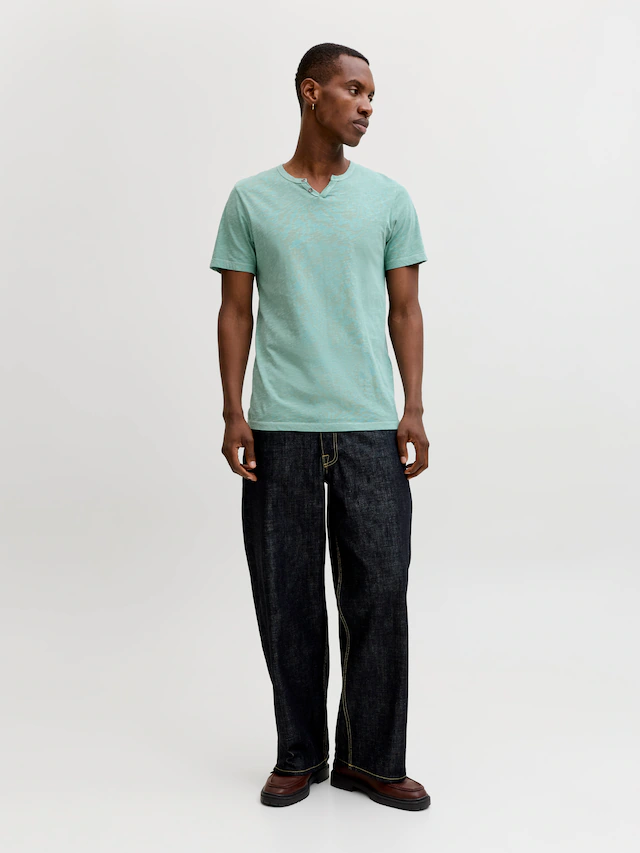 Jack & Jones T-Shirt »SPLIT NECK TEE« mit V-Ausschnitt