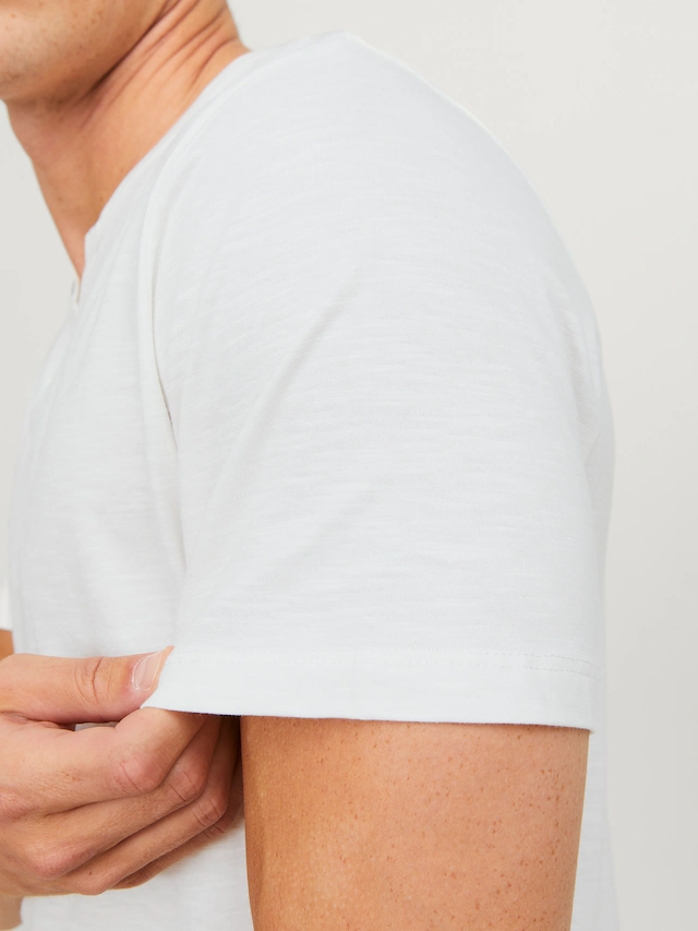 Jack & Jones T-Shirt »SPLIT NECK TEE« mit V-Ausschnitt