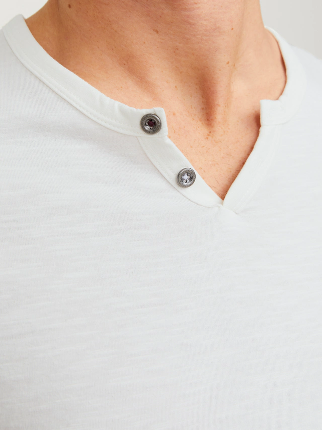 Jack & Jones T-Shirt »SPLIT NECK TEE« mit V-Ausschnitt