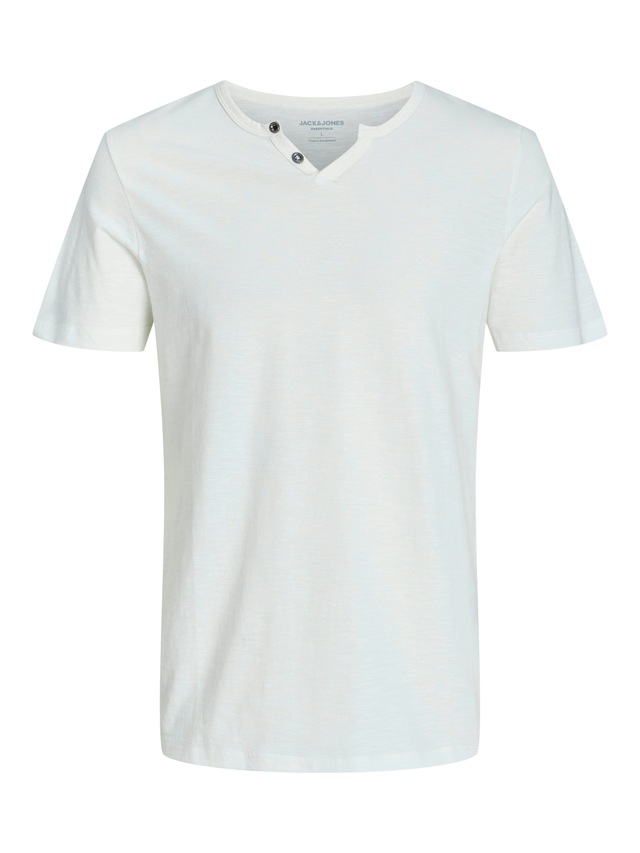 Jack & Jones T-Shirt »SPLIT NECK TEE« mit V-Ausschnitt