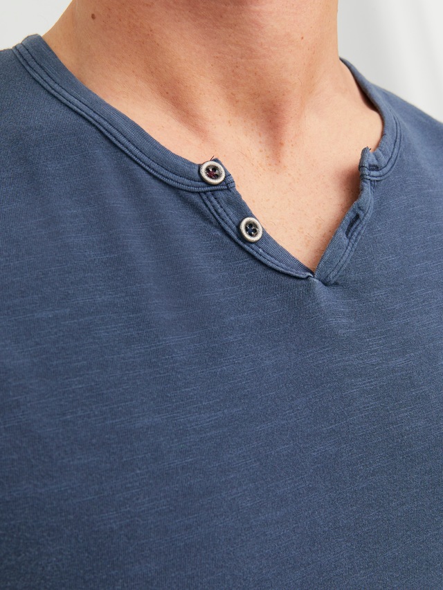Jack & Jones T-Shirt »SPLIT NECK TEE« mit V-Ausschnitt