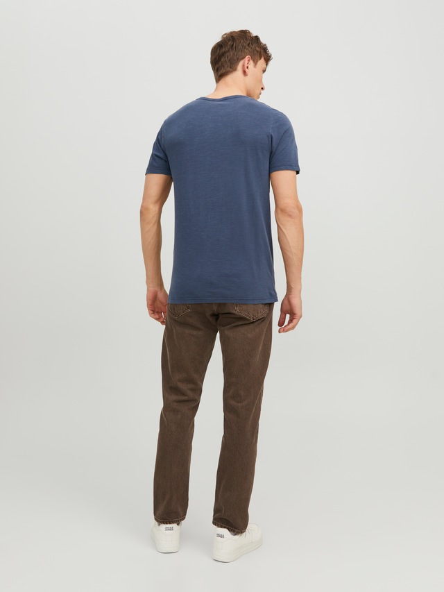 Jack & Jones T-Shirt »SPLIT NECK TEE« mit V-Ausschnitt
