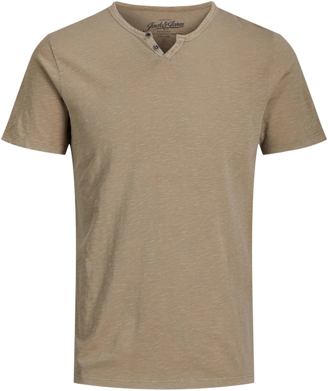 Jack & Jones T-Shirt »SPLIT NECK TEE« mit V-Ausschnitt