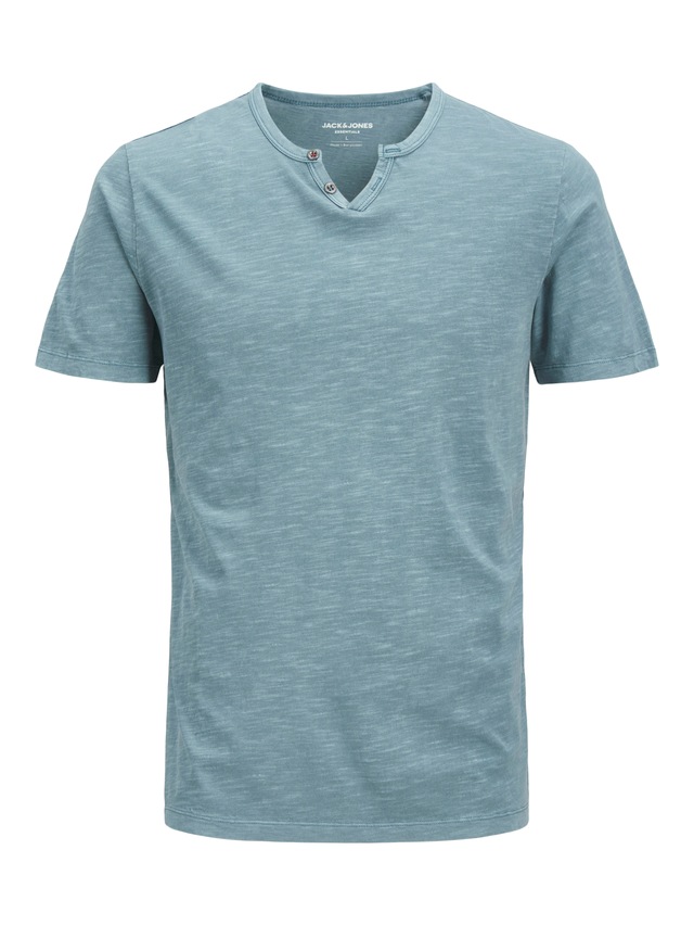 Jack & Jones T-Shirt »SPLIT NECK TEE« mit V-Ausschnitt